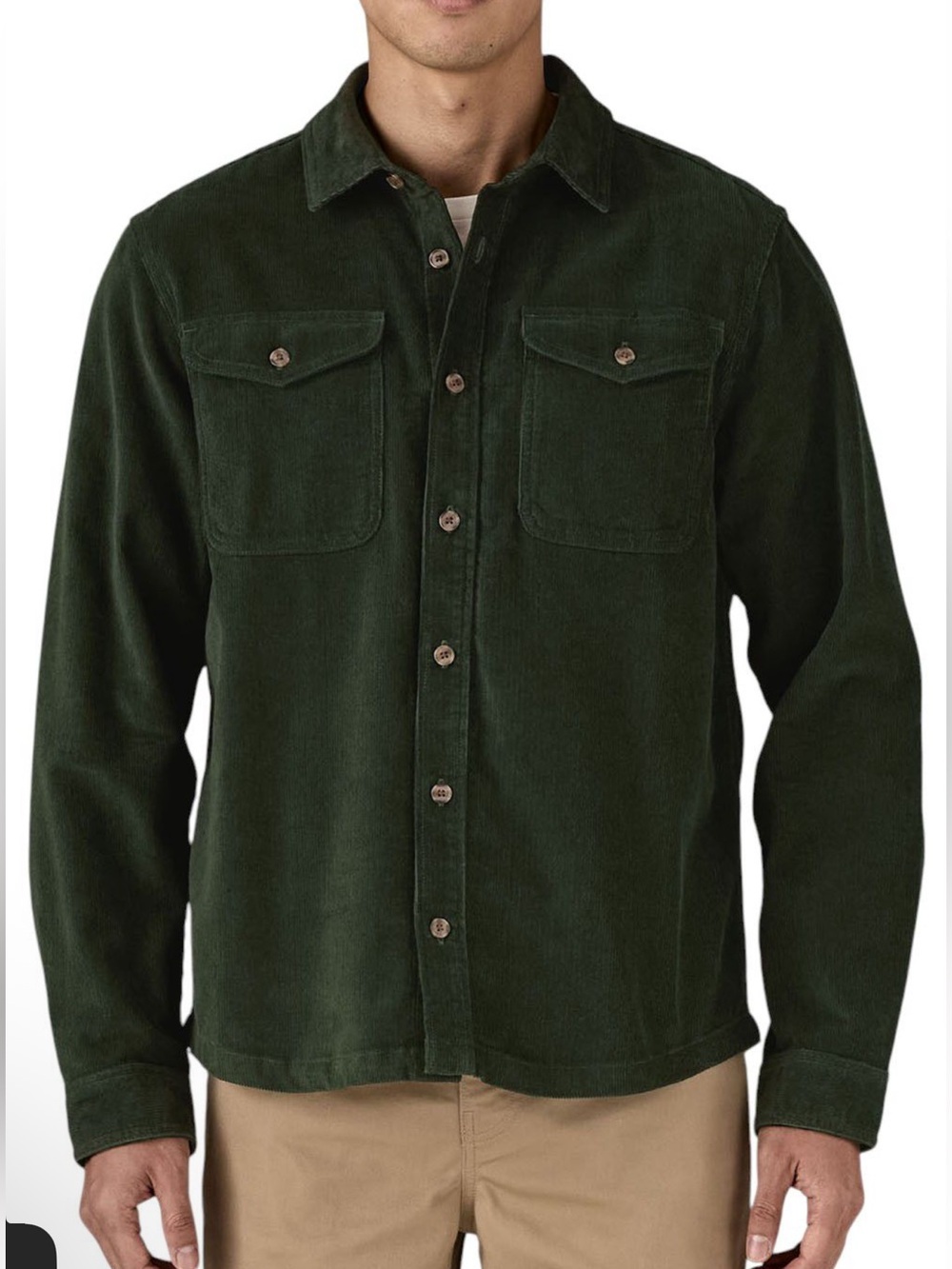 NWT Patagonia Dark Green Corduroy Shirt Sz XL $129